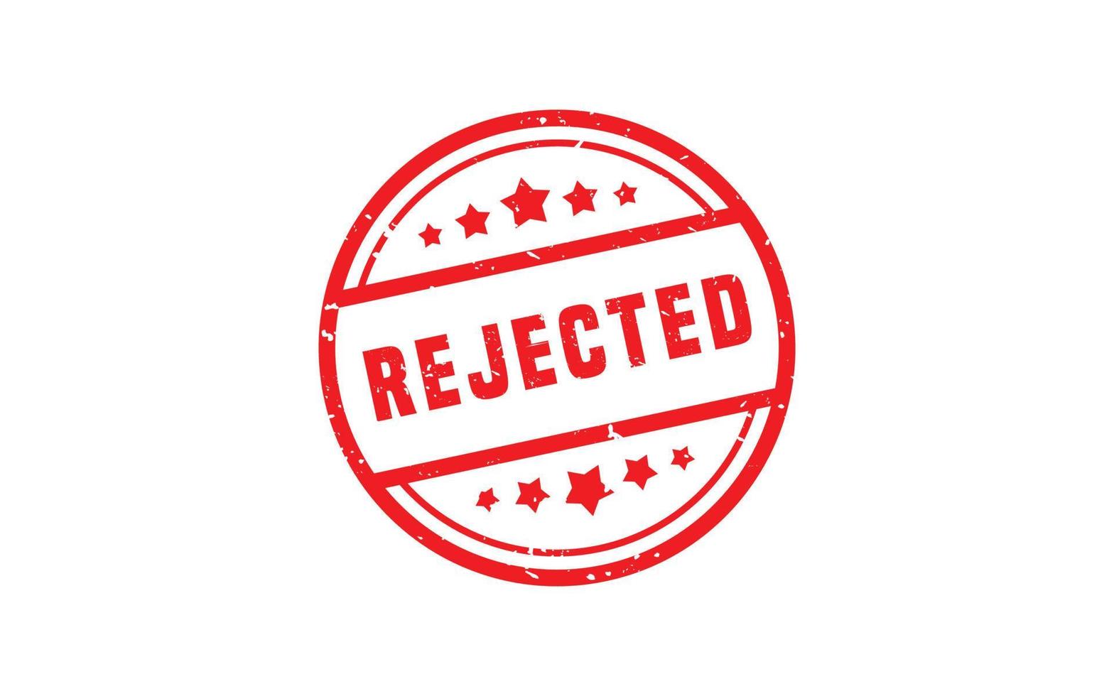 REJECTED stamp rubber with grunge style on white background. vector