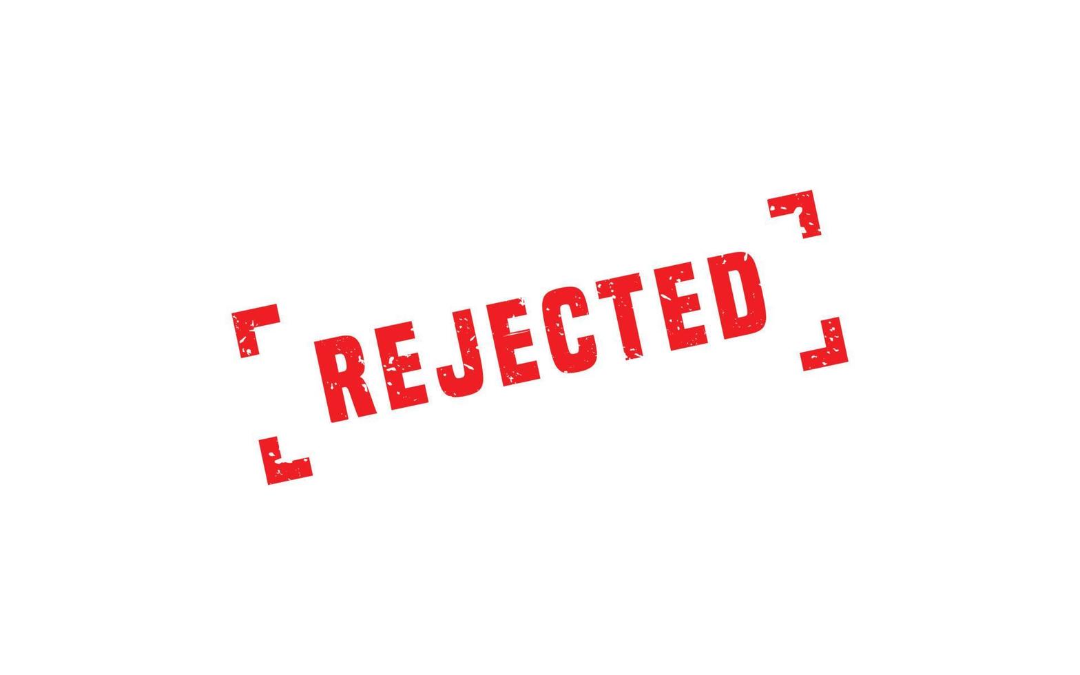 REJECTED stamp rubber with grunge style on white background. vector