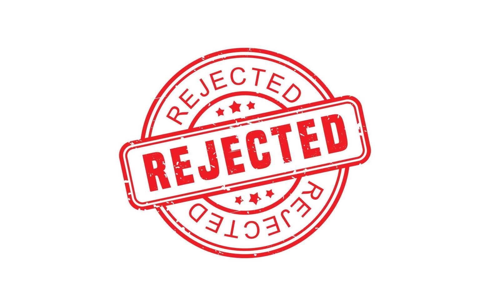 REJECTED stamp rubber with grunge style on white background. vector