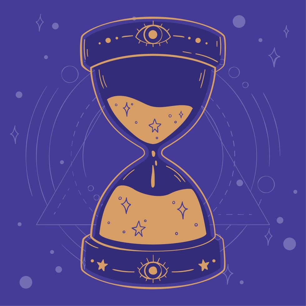 Isolated sand watch Esoterism icon Vector