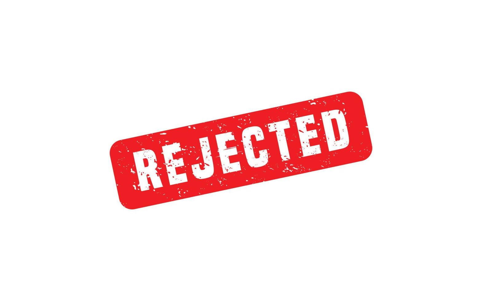 REJECTED stamp rubber with grunge style on white background. vector