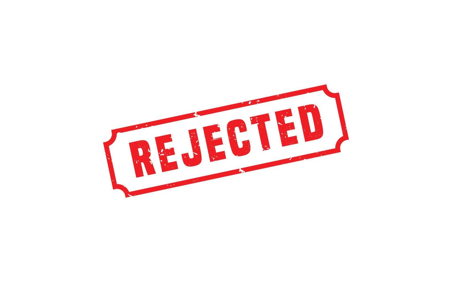 REJECTED stamp rubber with grunge style on white background. vector