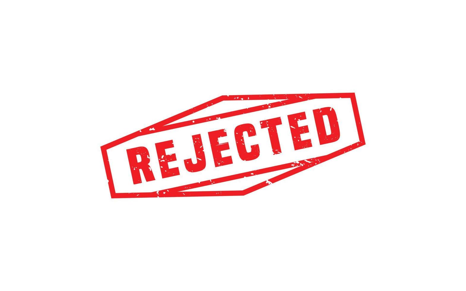 REJECTED stamp rubber with grunge style on white background. vector