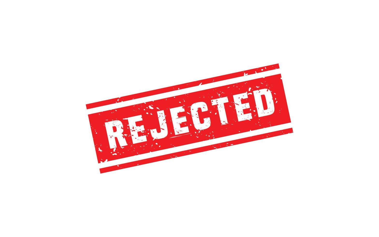 REJECTED stamp rubber with grunge style on white background. vector