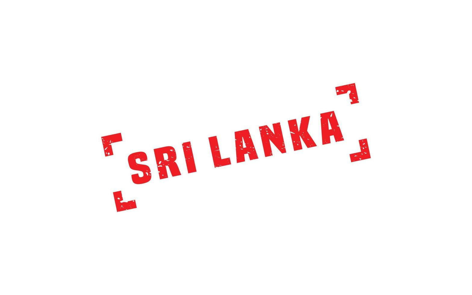 SRI LANKA stamp rubber with grunge style on white background vector
