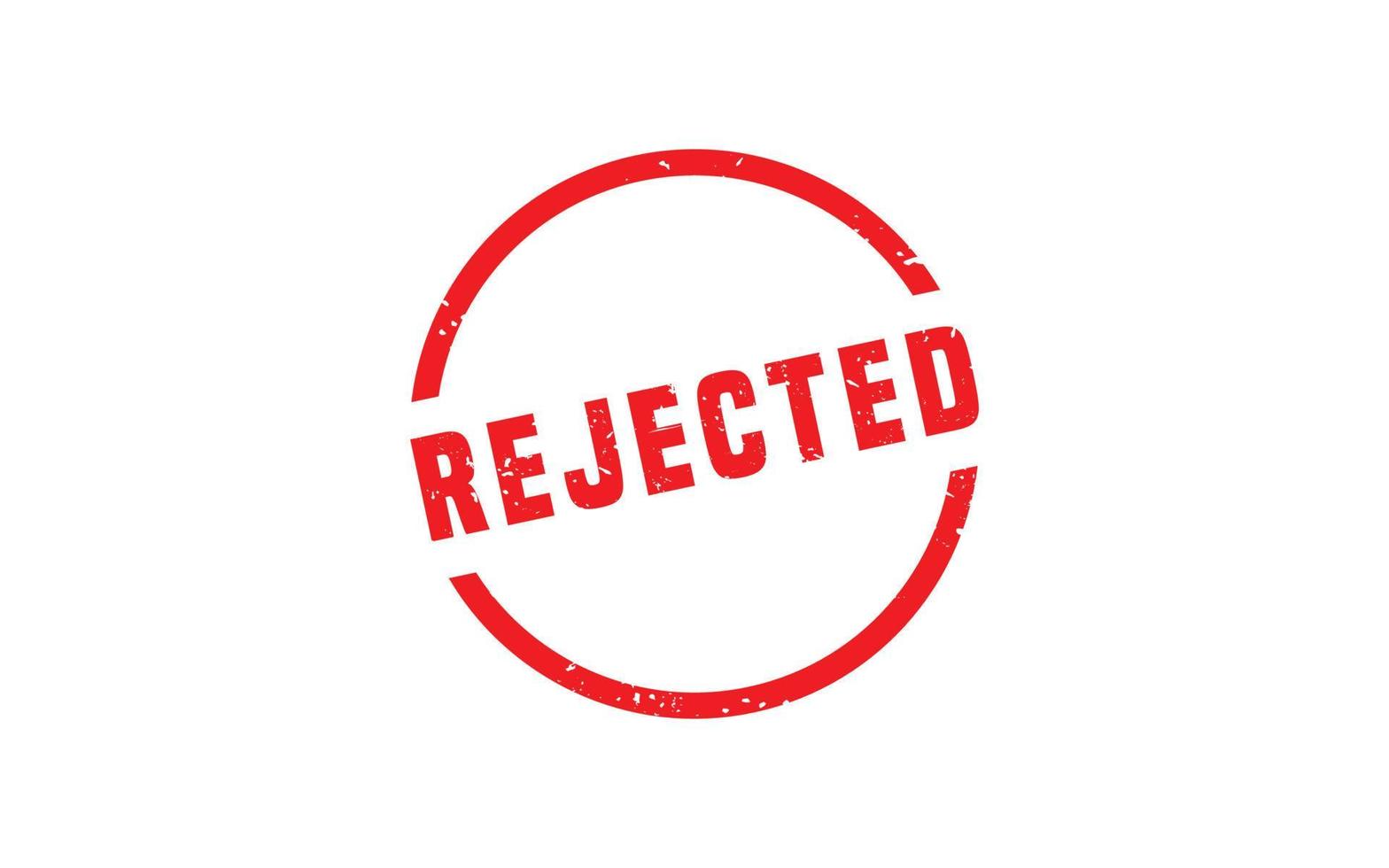 REJECTED stamp rubber with grunge style on white background. vector