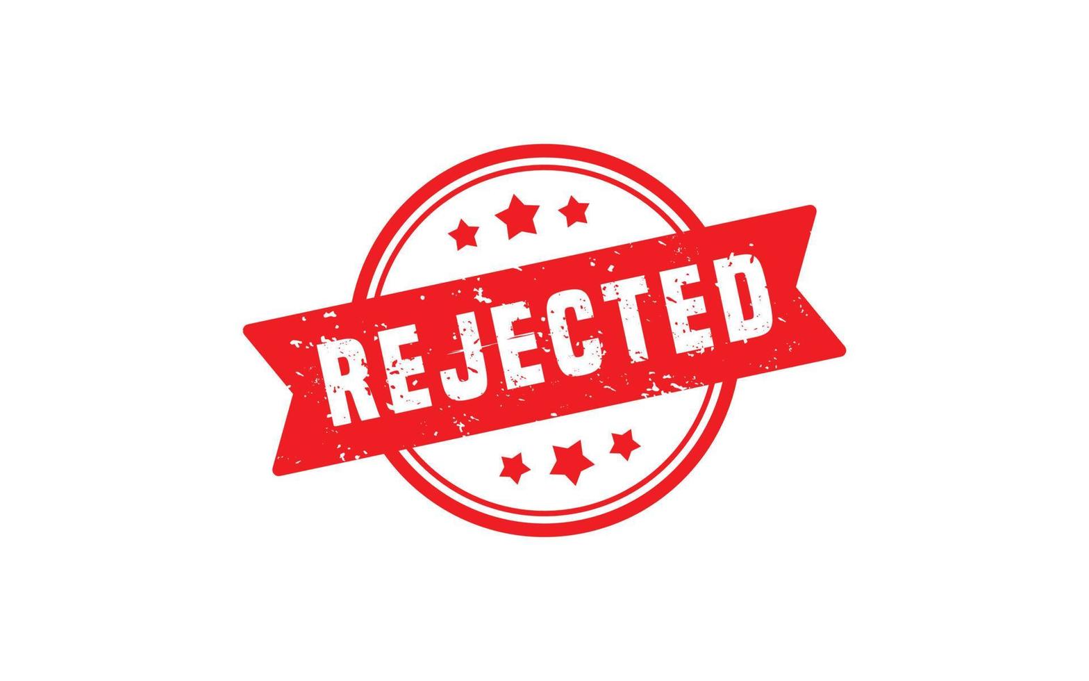 REJECTED stamp rubber with grunge style on white background. vector