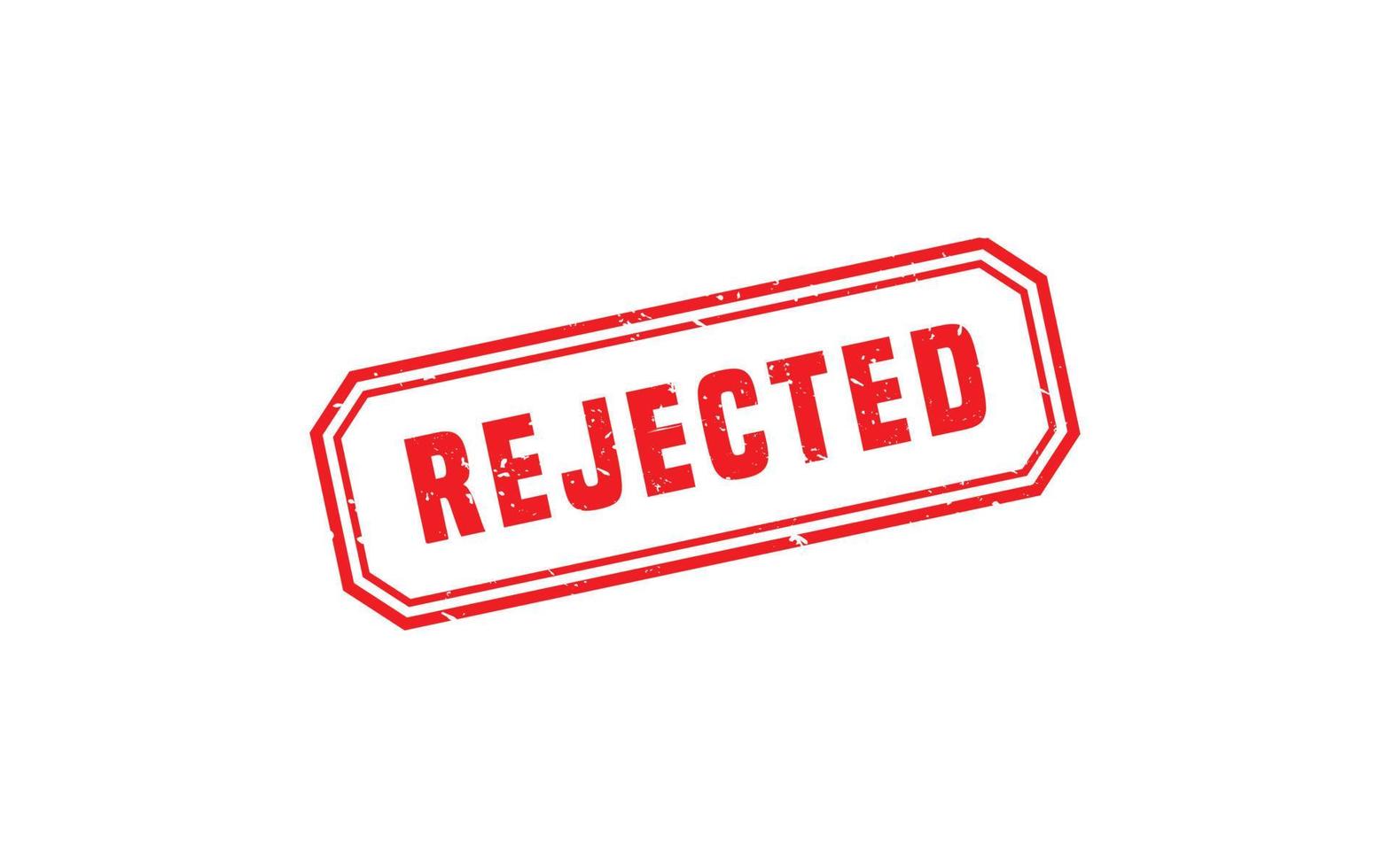 REJECTED stamp rubber with grunge style on white background. vector