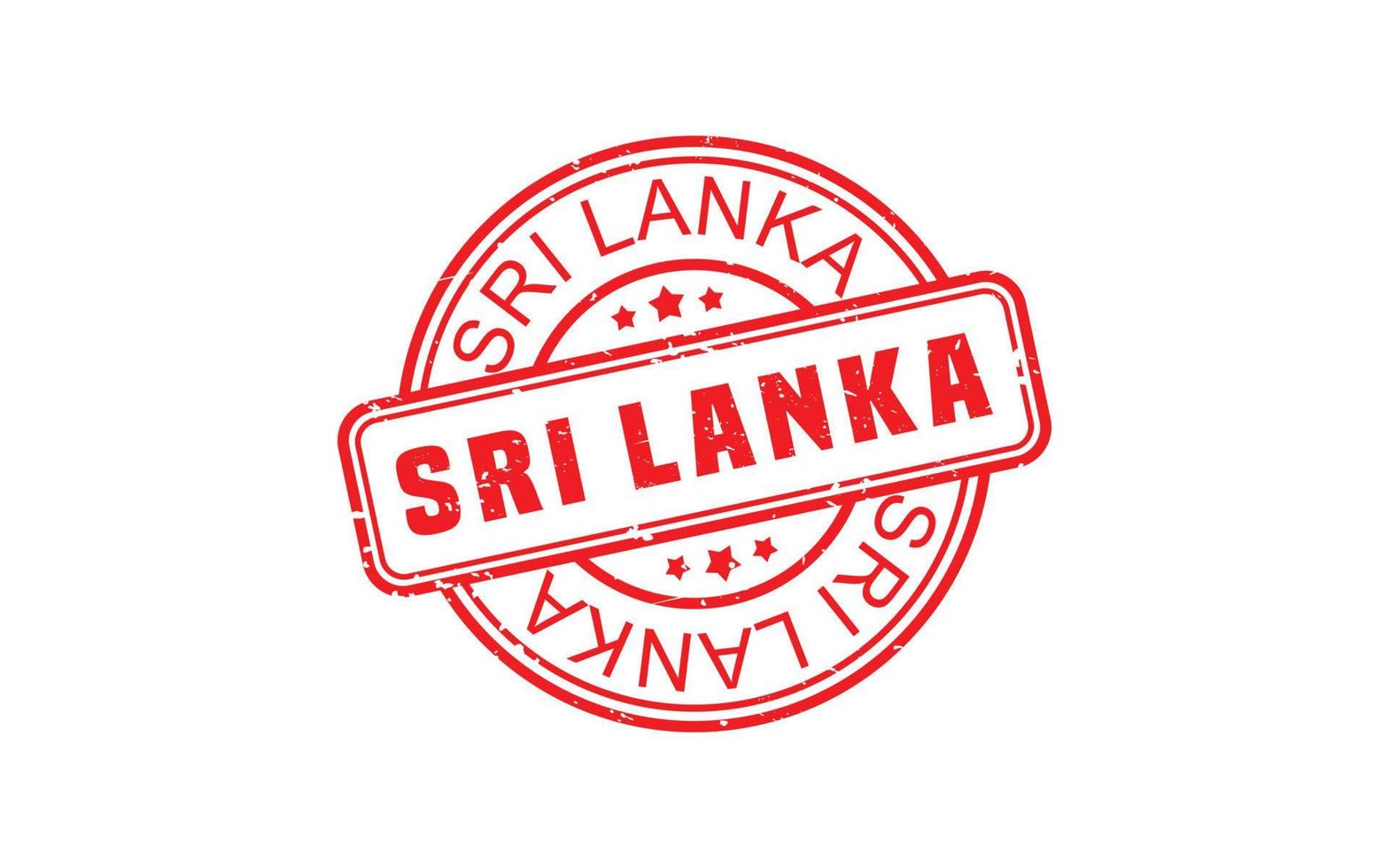 SRI LANKA stamp rubber with grunge style on white background vector
