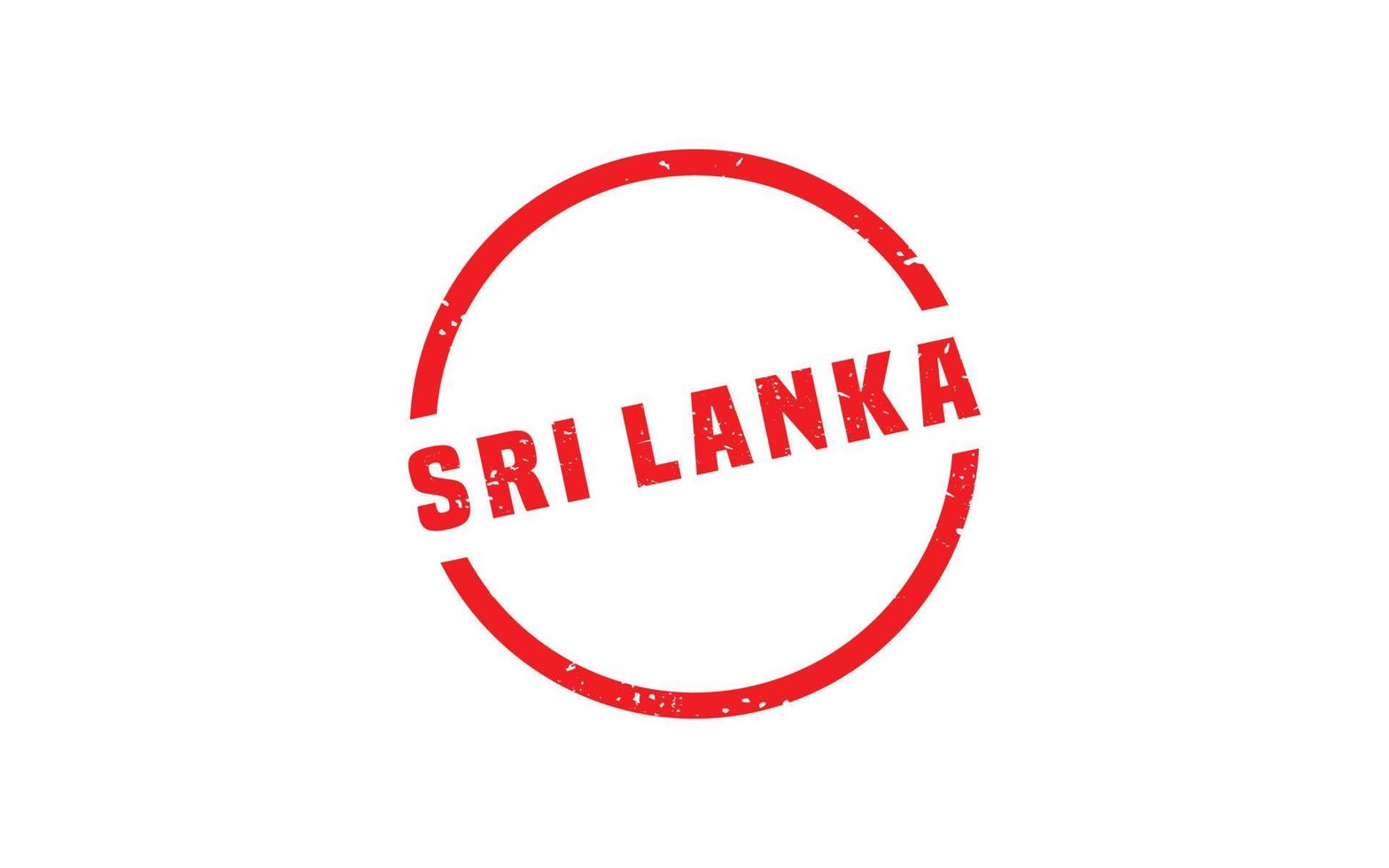 SRI LANKA stamp rubber with grunge style on white background vector