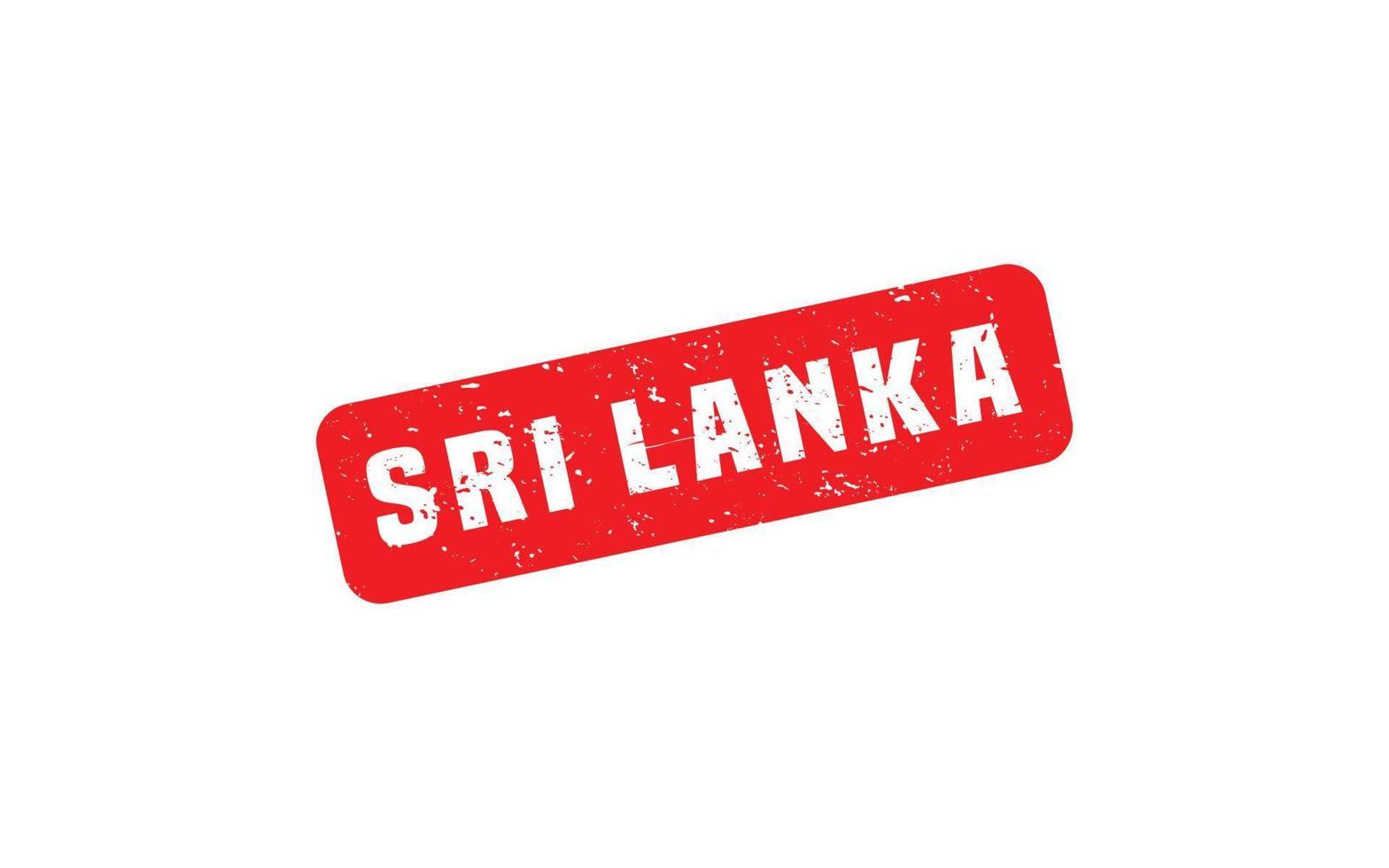 SRI LANKA stamp rubber with grunge style on white background vector