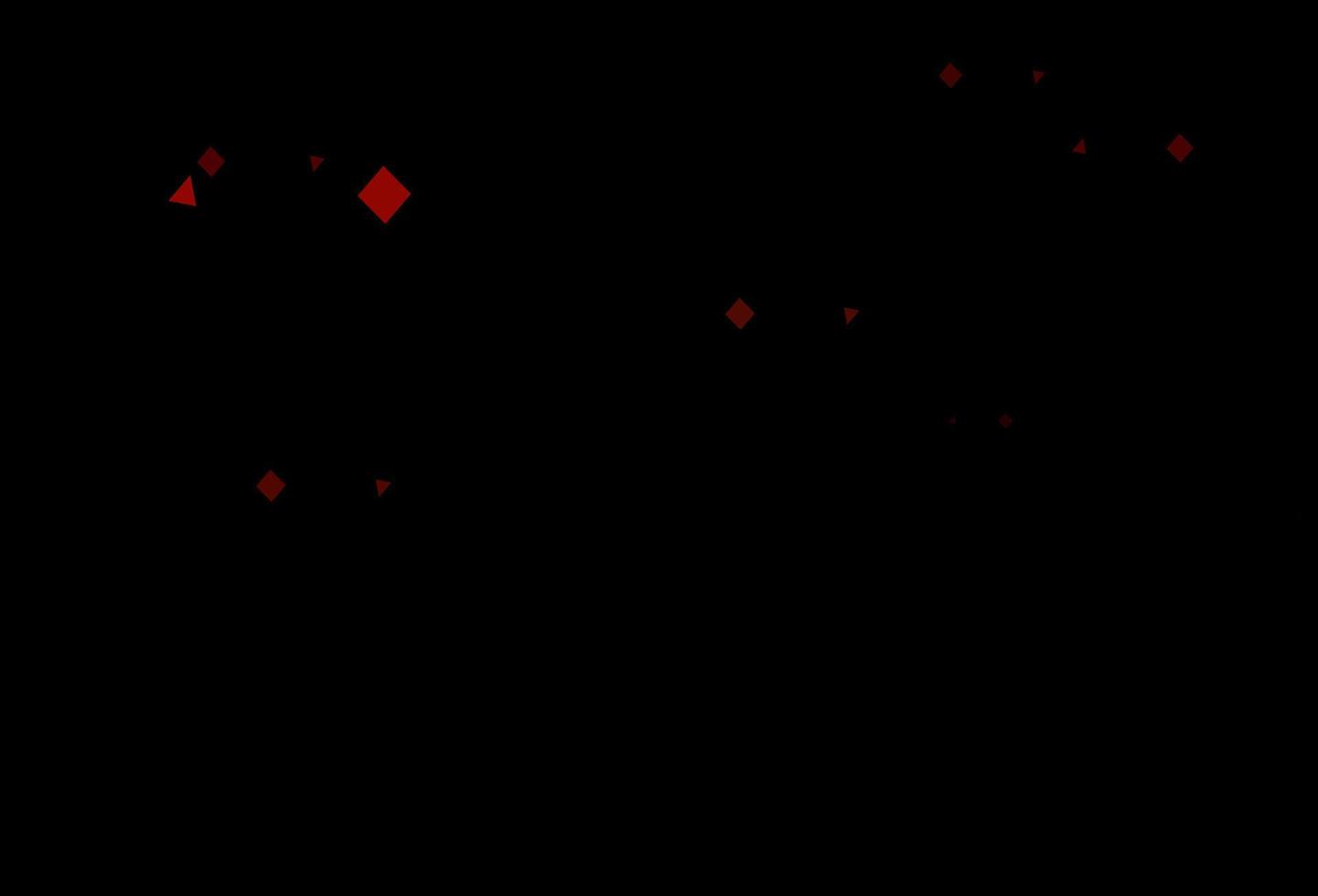 Dark red vector cover in polygonal style with circles.