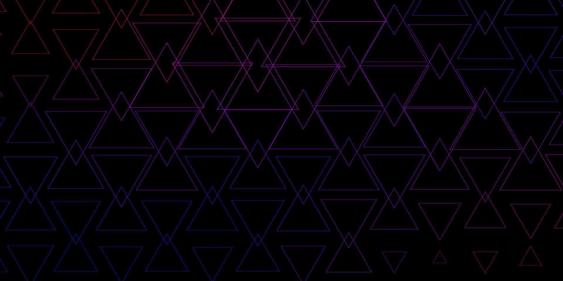Dark Blue, Red vector pattern with polygonal style.
