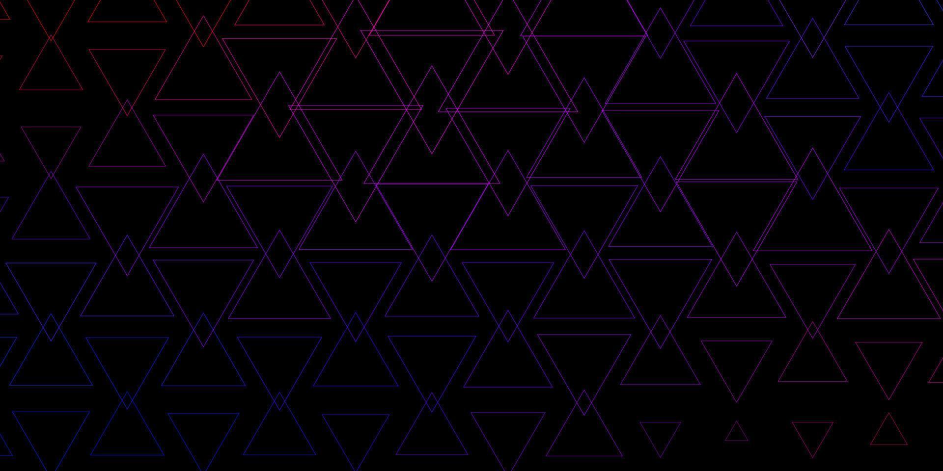 Dark Blue, Red vector pattern with polygonal style.