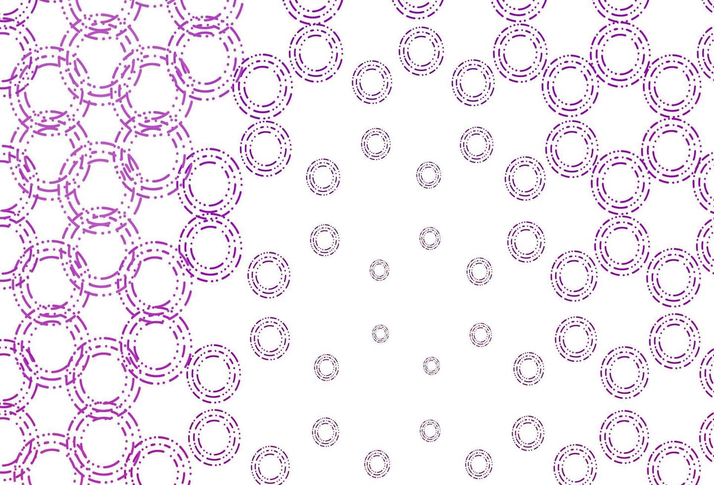 diseño vectorial de color púrpura claro con formas circulares. vector