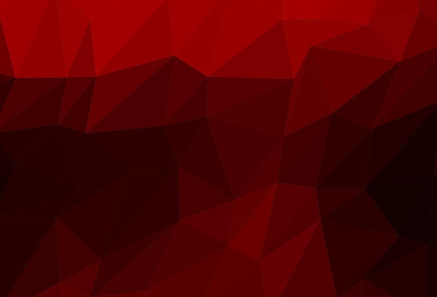 Plantilla de mosaico de triángulo vector rojo oscuro.
