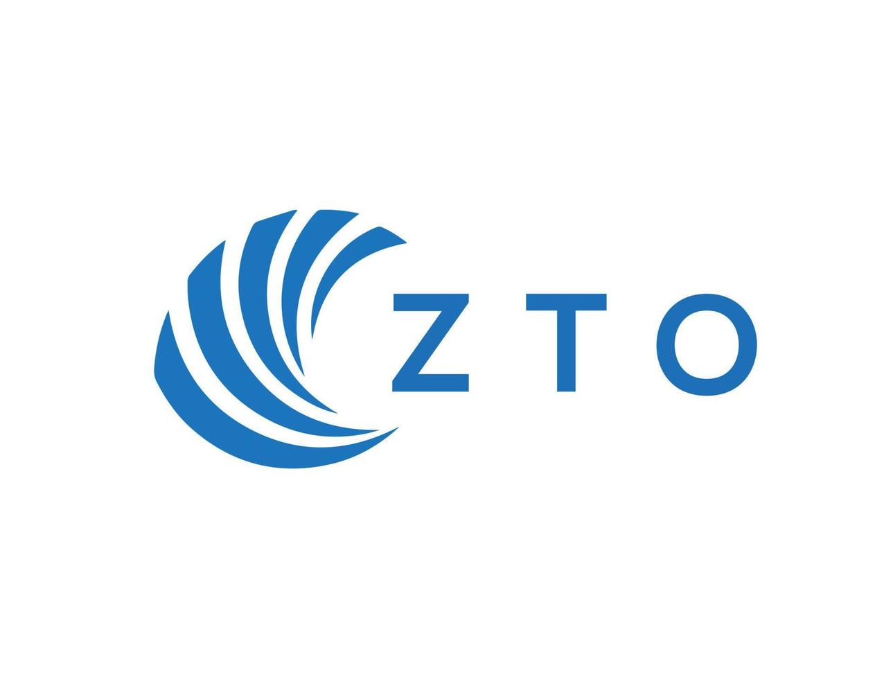 ZTO letter logo design on white background. ZTO creative circle letter logo concept. ZTO letter design. vector