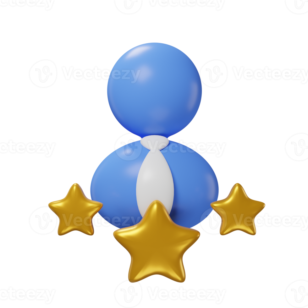 employee experience for business with minimal style 3d rendering. png