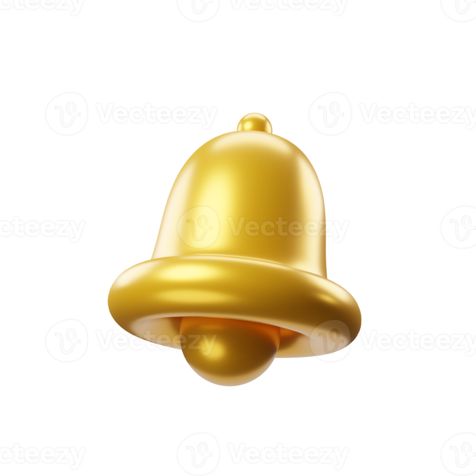 bell Christmas 3d icon png