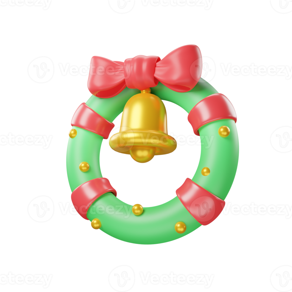 couronne Noël icône 3d png