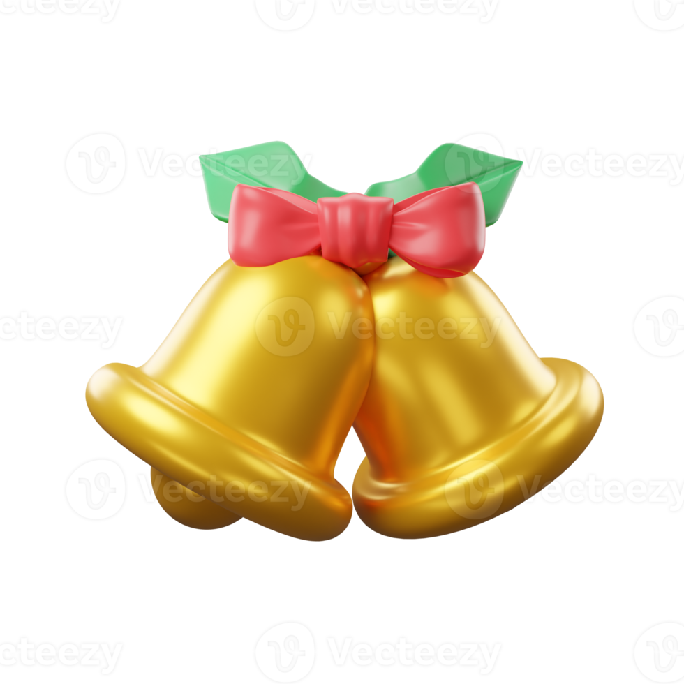 bell Christmas 3d icon png