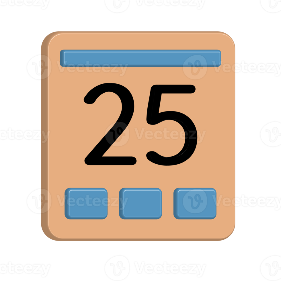 Date 25 pour votre calendrier un événement programme png