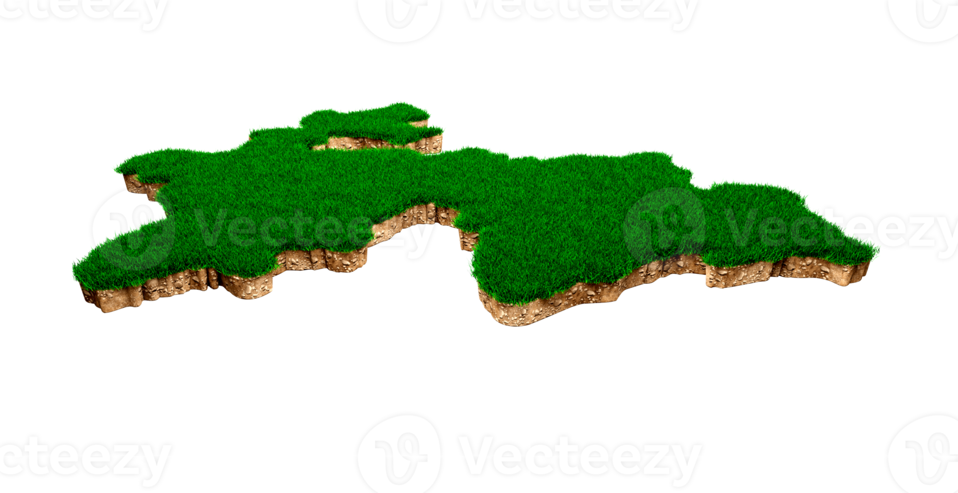 le tadjikistan carte sol terre géologie traverser section avec vert herbe png