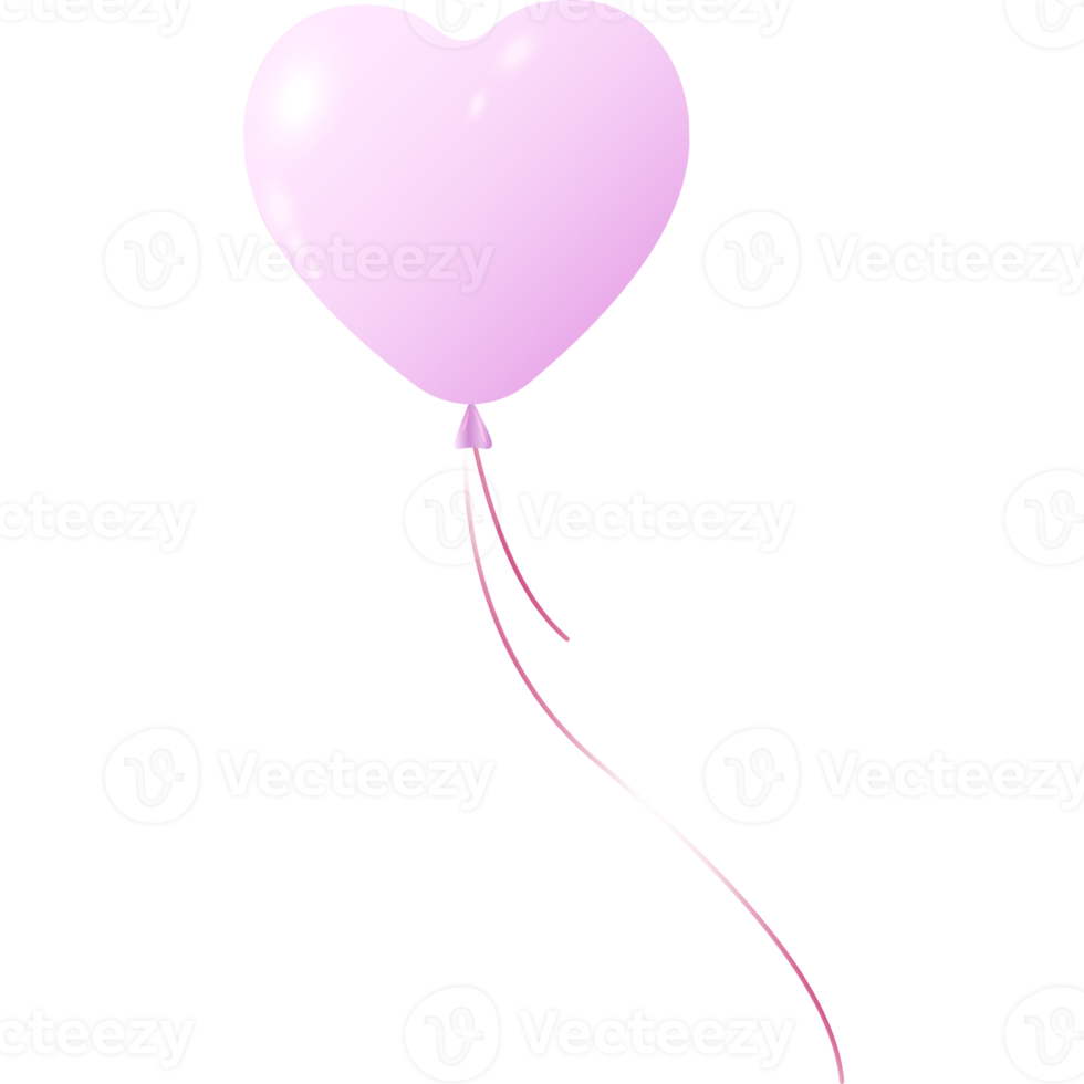 ballons en forme de coeur. png