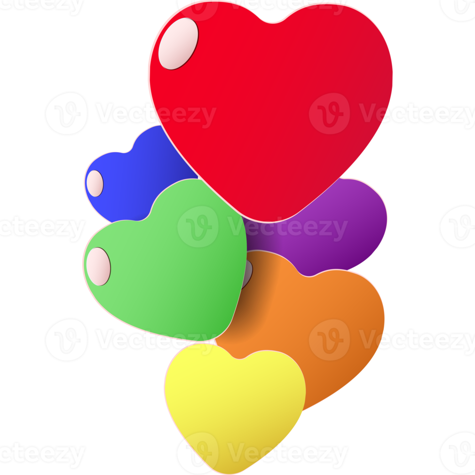 Heart shape with paper element style . Love symbol for celebration, anniversary, or greeting card artwork. png