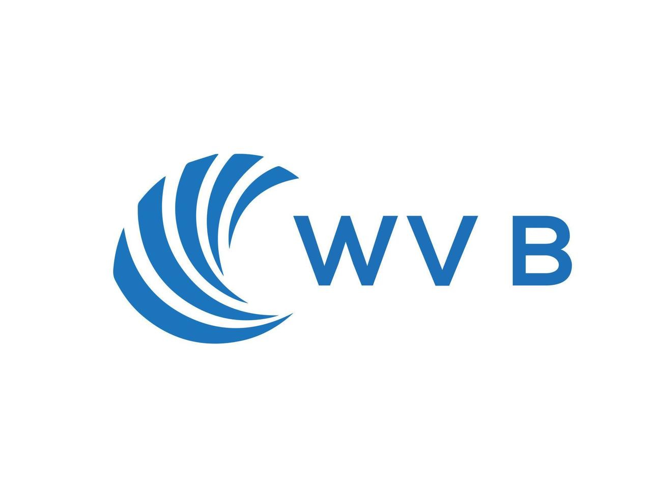 wvb letra logo diseño en blanco antecedentes. wvb creativo circulo letra logo concepto. wvb letra diseño. vector