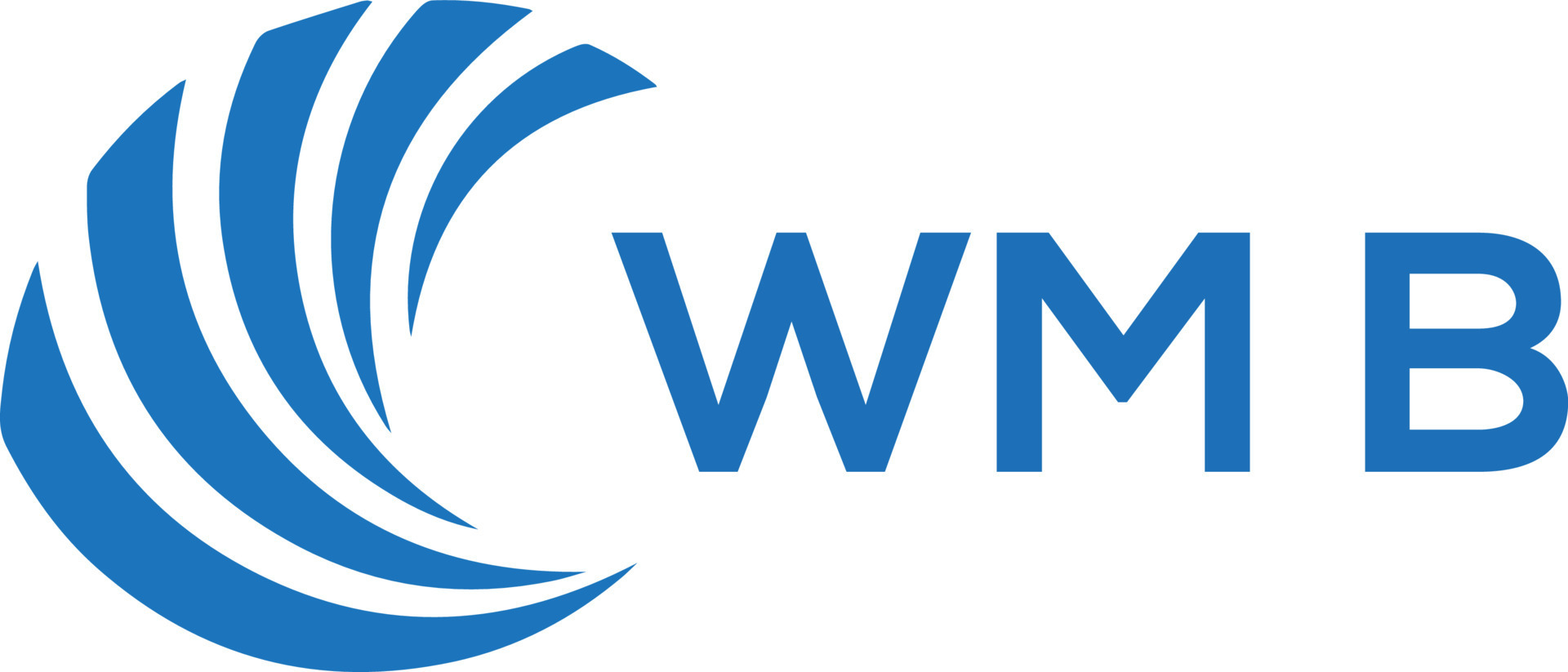 WMB letter logo design on white background. WMB creative circle letter ...