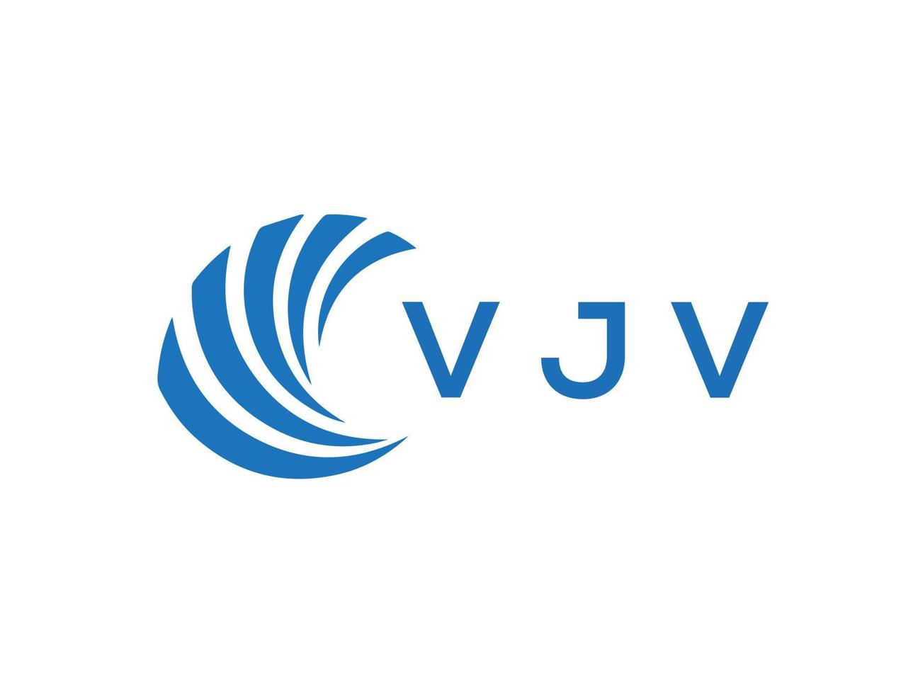 VJV letter logo design on white background. VJV creative circle letter logo concept. VJV letter design. vector