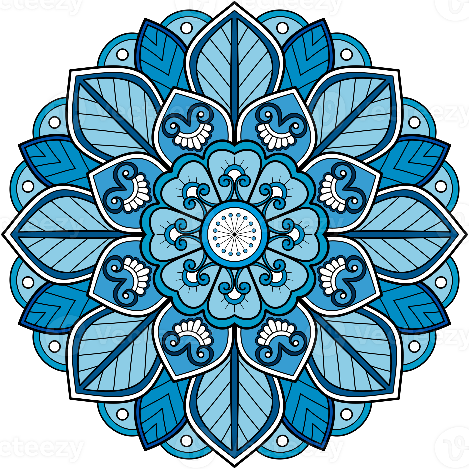 Ethnic mandala with colorful ornament for Art on the wall. Fabric