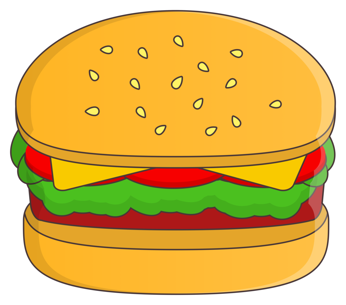 burger klistermärke png