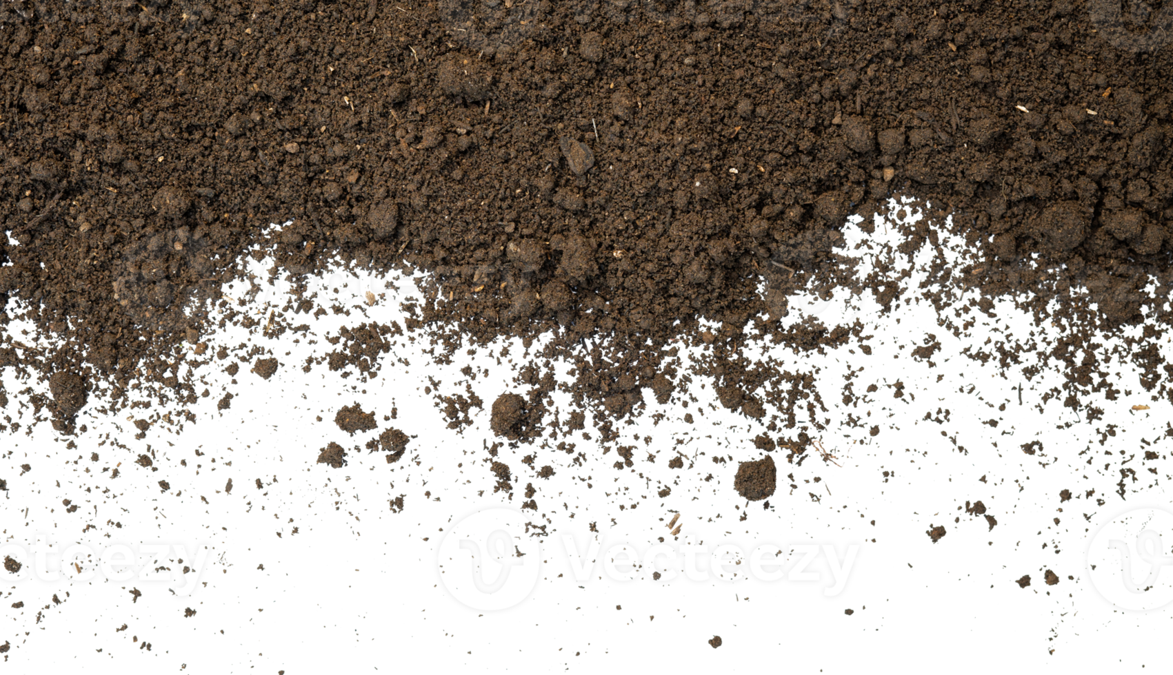 Scattered soil isolated png