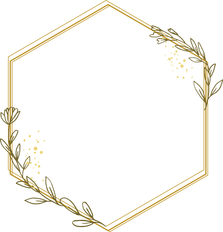 Luxus Gold Blatt Rahmen Rand Blumen- Ornament zum Hintergrund, Hochzeit Einladung, danken Sie Karte, Logo, Gruß Karte png