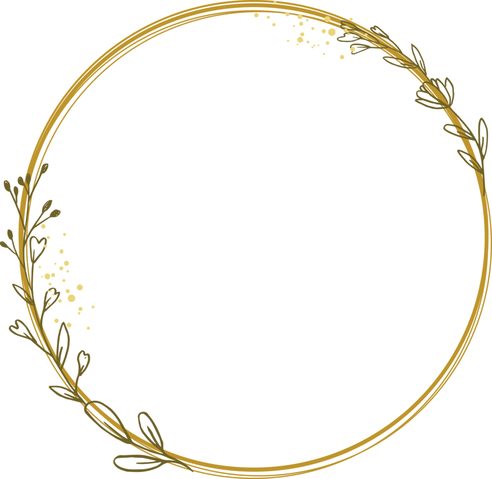 Luxury gold leaf frame border floral ornament for background, wedding ...