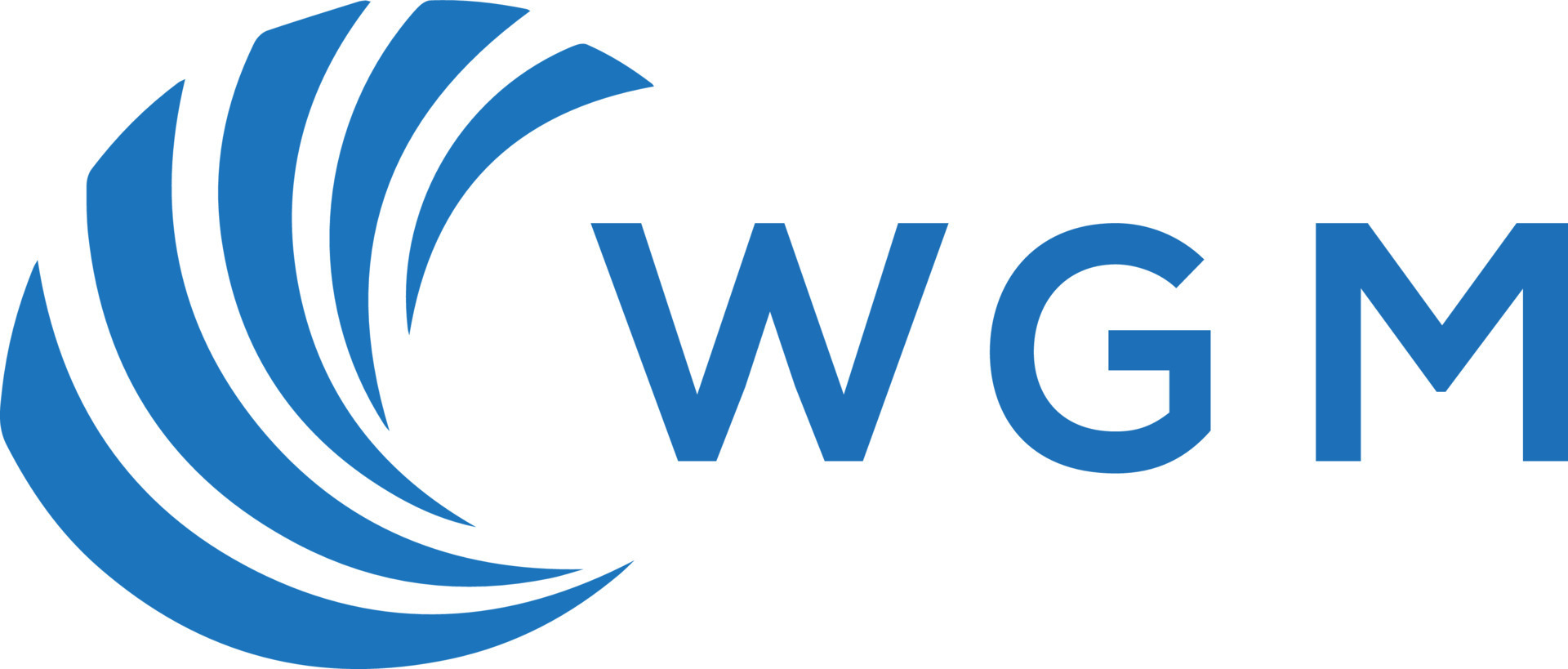 wgm letra logo diseño en blanco antecedentes. wgm creativo circulo ...