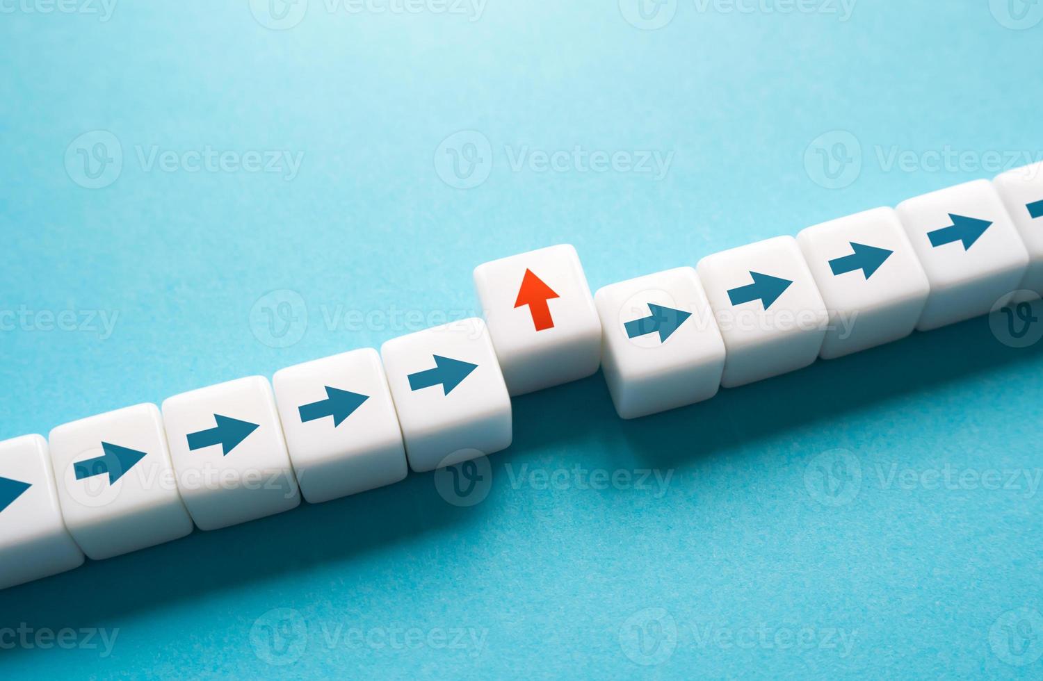 Move in your direction. Rejection of the generally accepted line. Detachment and uniqueness. Alternative path. Conformism denial. Atypical thinking. Run from routine. New experience and opportunities. photo