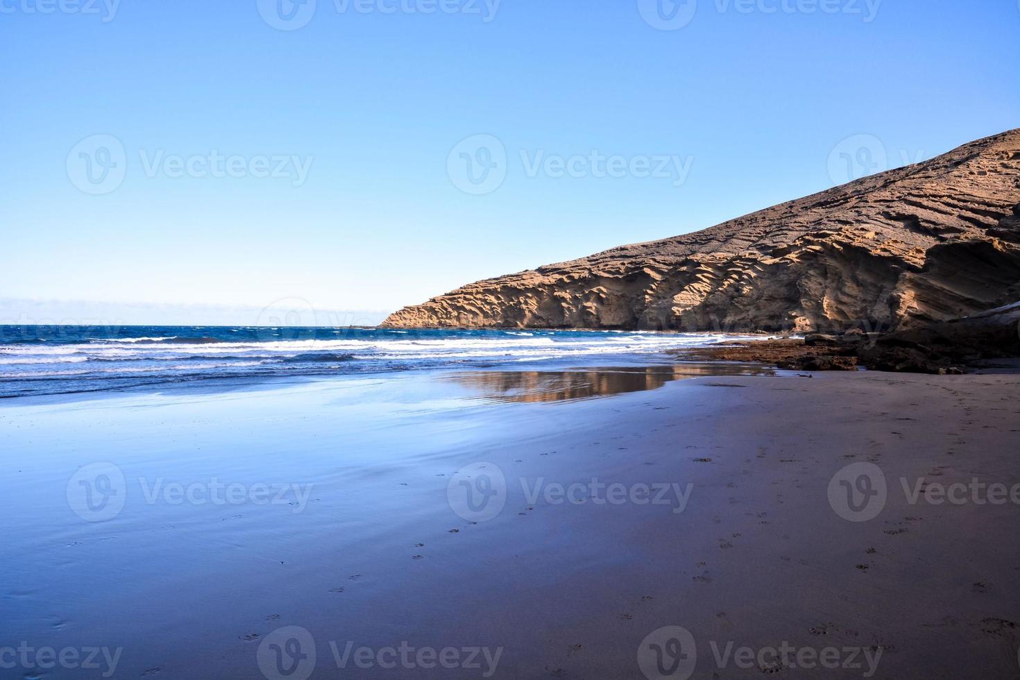 Sunset over the sea photo