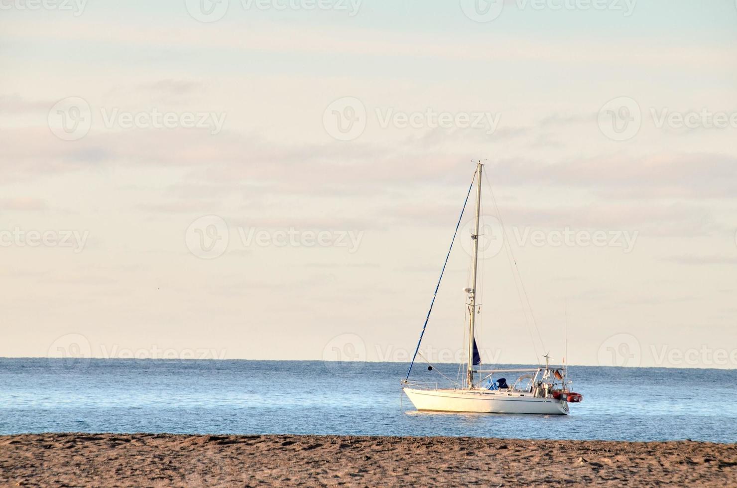 Boat on the coast photo