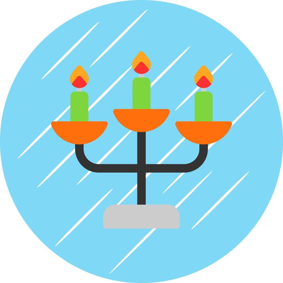 diseño de icono de vector de candelabro