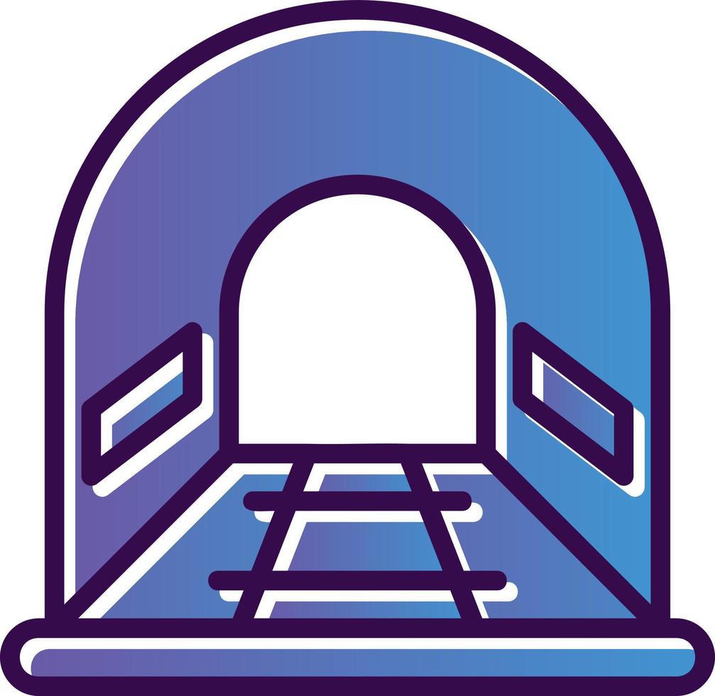 diseño de icono de vector de túnel