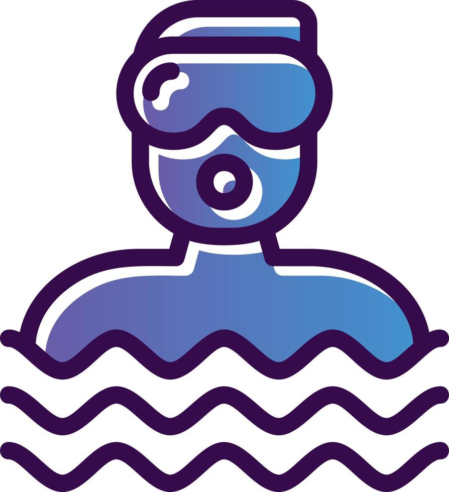 Diver Vector Icon Design