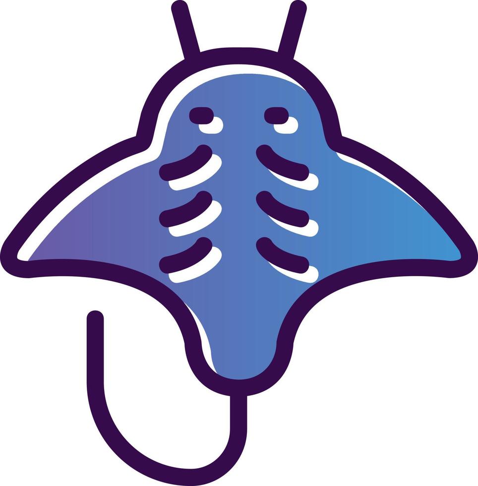 diseño de icono de vector de mantarraya