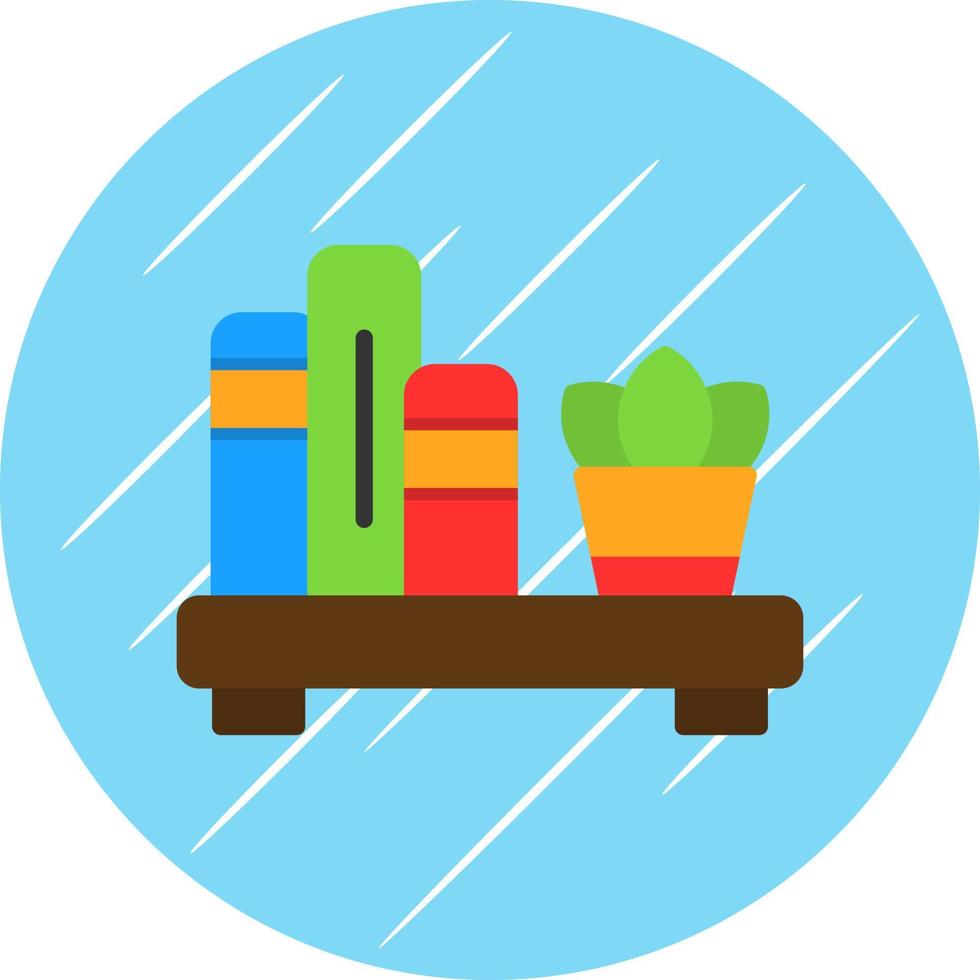 Book Shelf Vector Icon Design