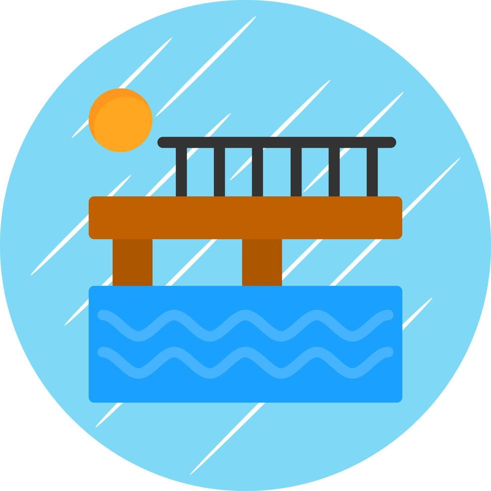 diseño de icono de vector de muelle