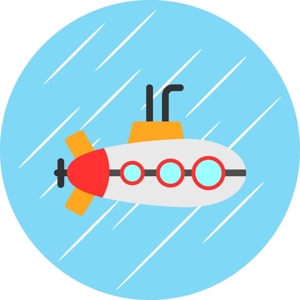 Submarine Vector Icon Design