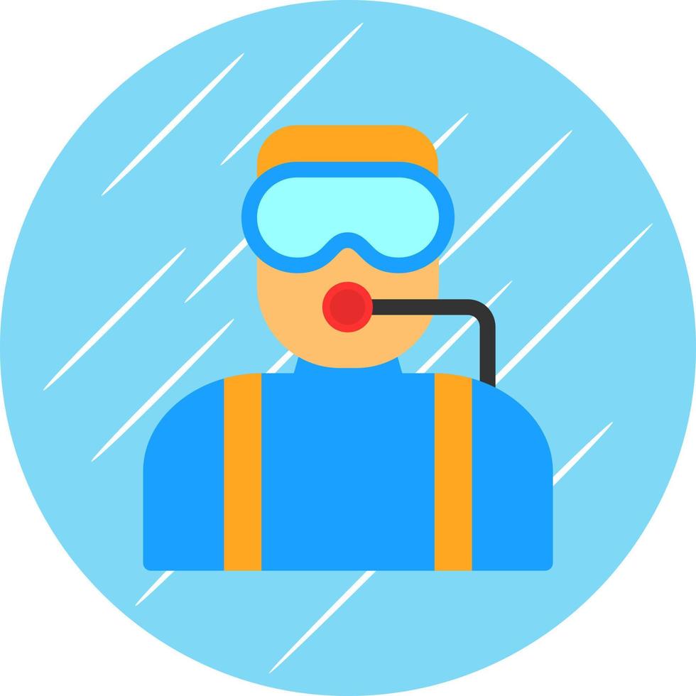 Diver Vector Icon Design