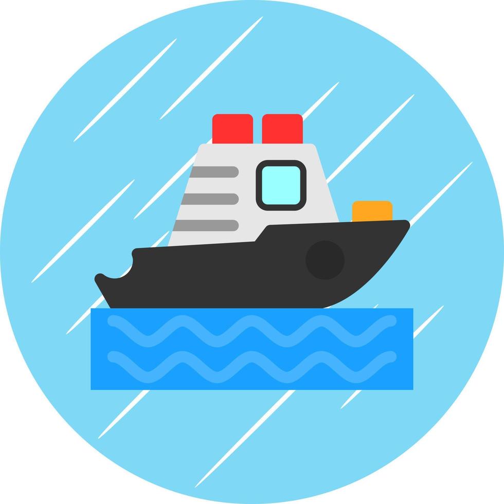 Yatch Vector Icon Design